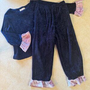 Vintage PSKETTI 2 pc Blue & Pink Outfit sz 6